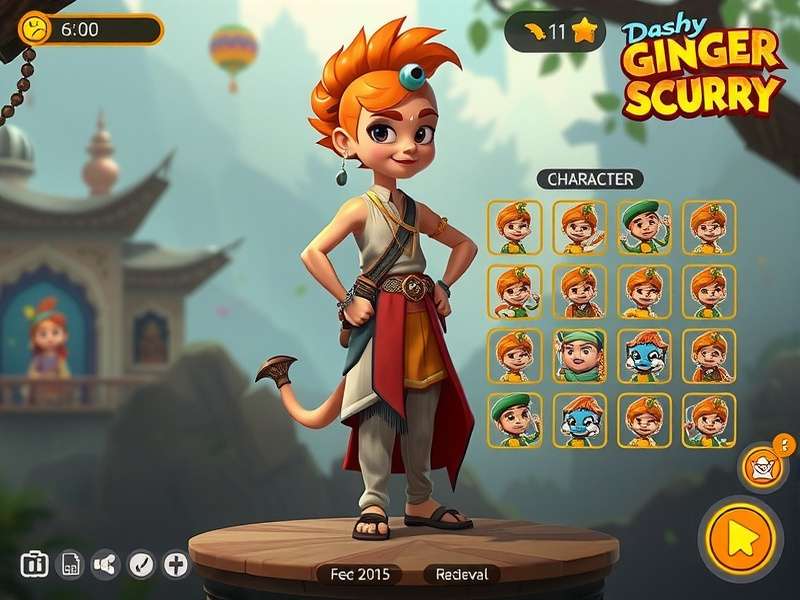 Dashy Ginger Scurry Character Customization